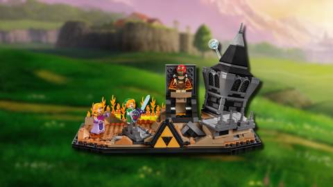 LEGO The Legend of Zelda Final Battle set from behind