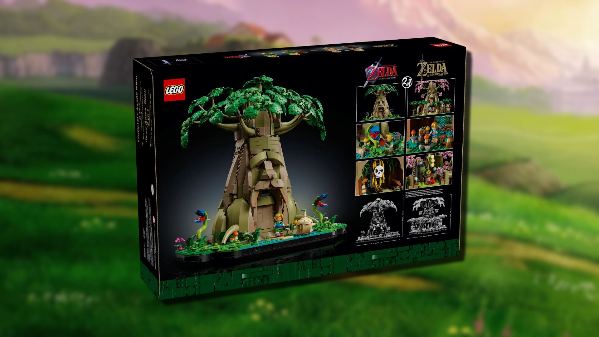 The LEGO The Legend of Zelda Great Deku Tree 2-in-1 box