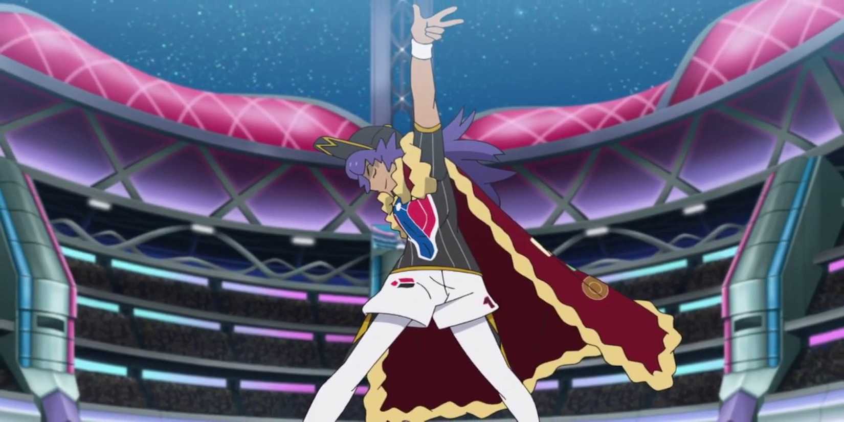 Champion Leon does his signature pose.