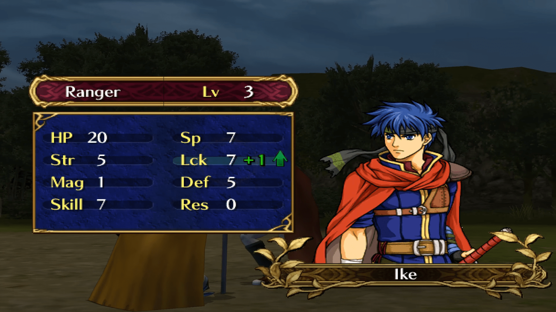 Leveling up in Fire Emblem Path of Radiance (2005)