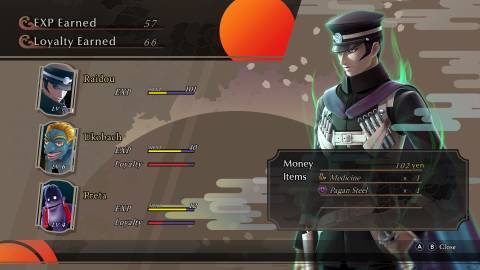 Leveling up in Raidou Remastered The Mystery of the Soulless Army (2025)