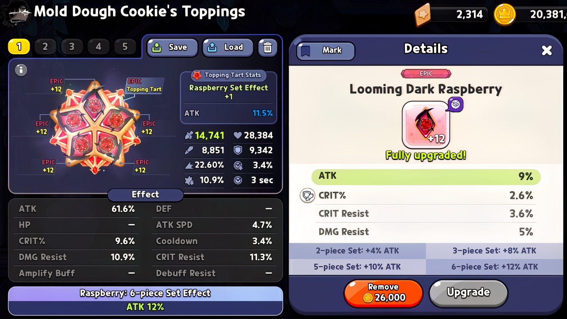 looming dark raspberry topping build for mold dough cookie in cookie run kingdom