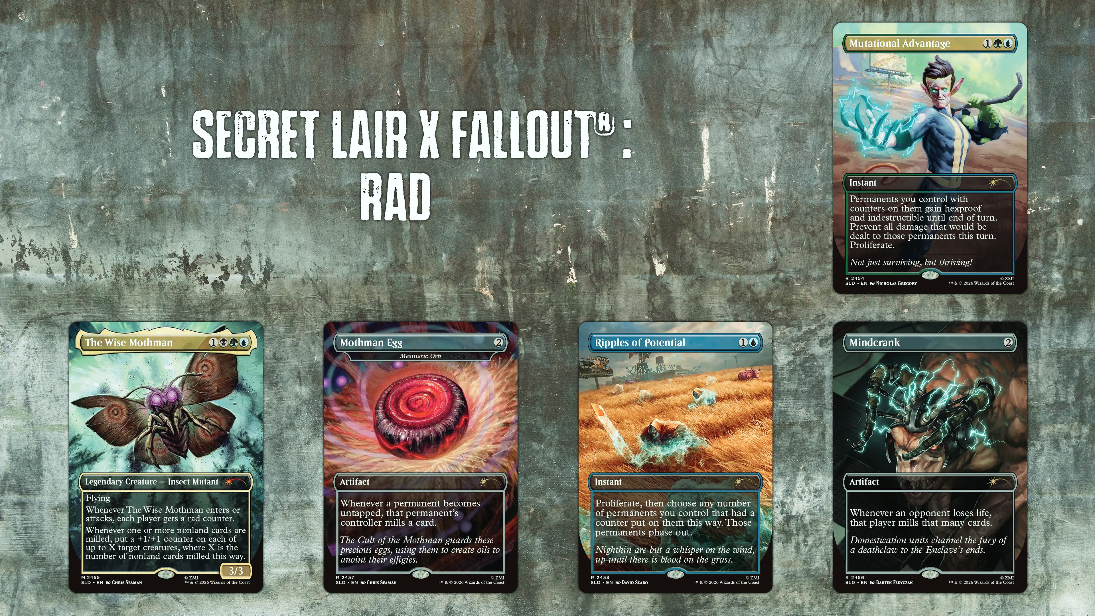 mtg star trek cards Magic: The Gathering TCG: Secret Lair - Fallout: Points of Interest
