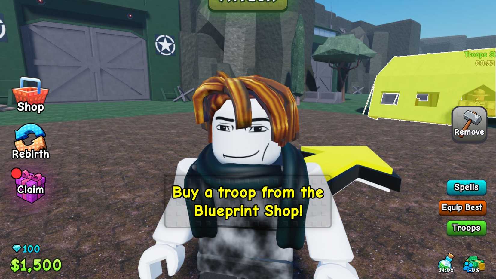 Make a Military Army player