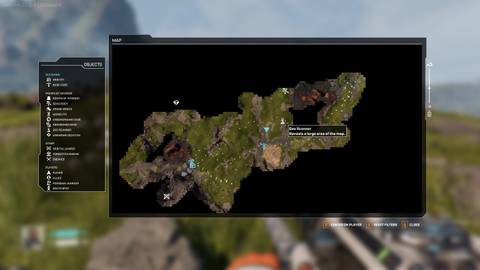 Map before Geo Scanner Map unlocked in StarRupture