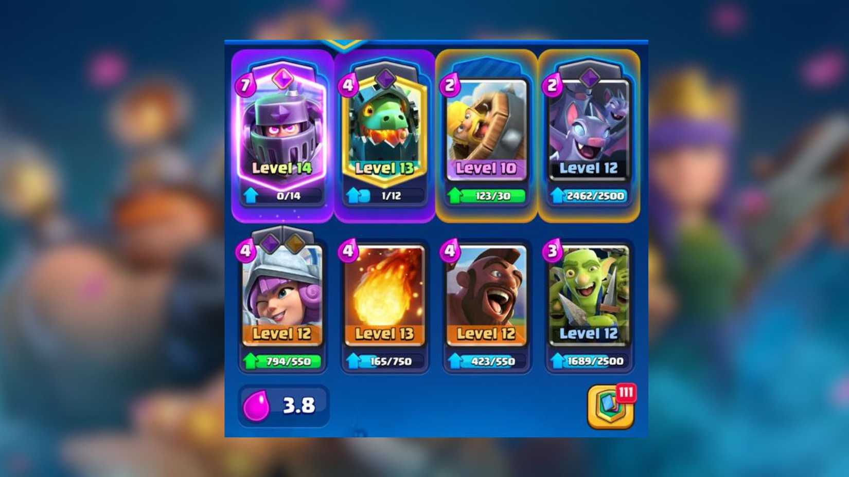 mega knight inferno dragon arena 11 deck clash royale