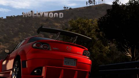 midnight club los angeles rockstar hollywood sign