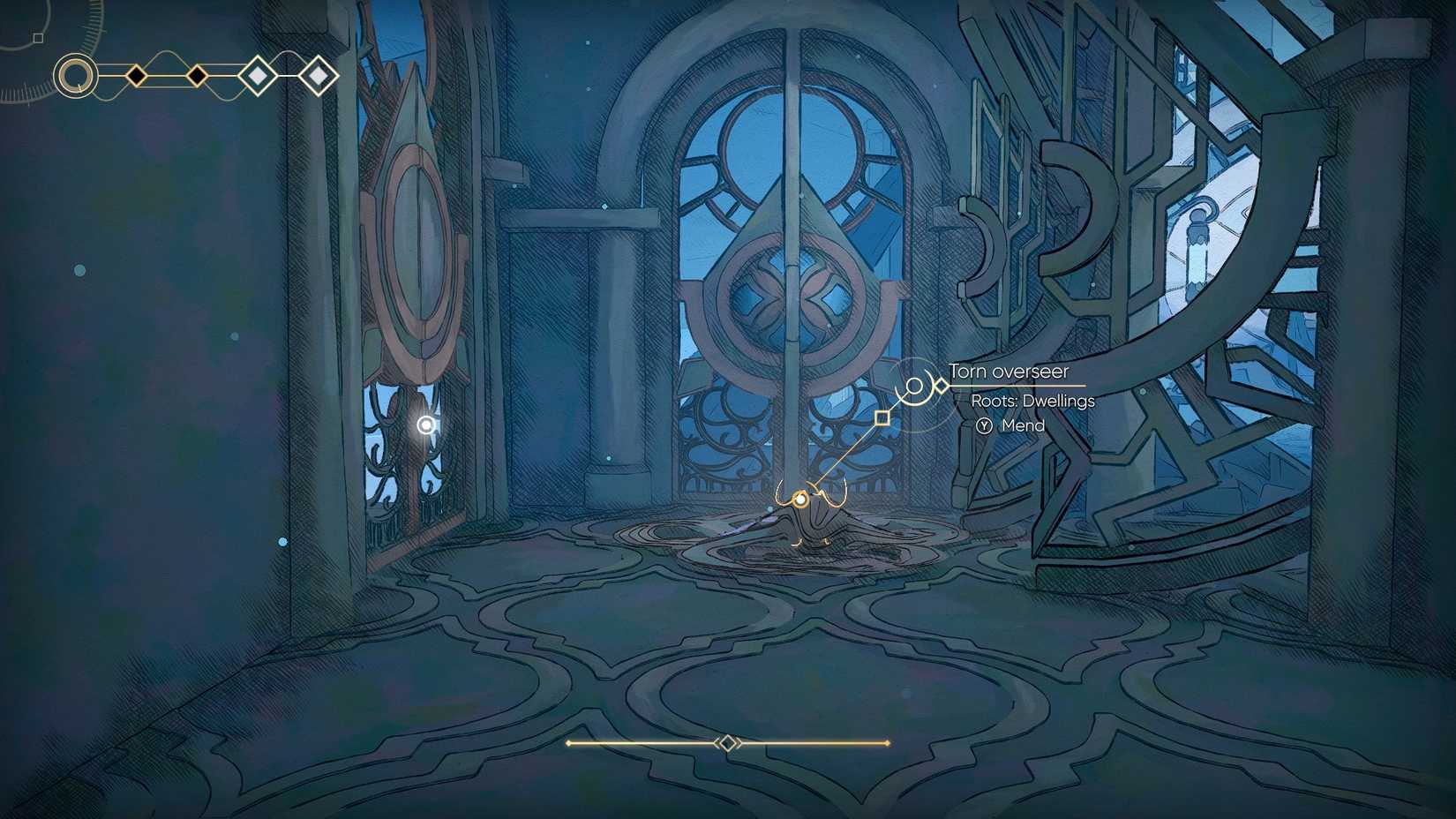 mio-memories-in-orbit-how-enter-reach-open-unlock-metropolis-door - torn overseer root dwellings mend