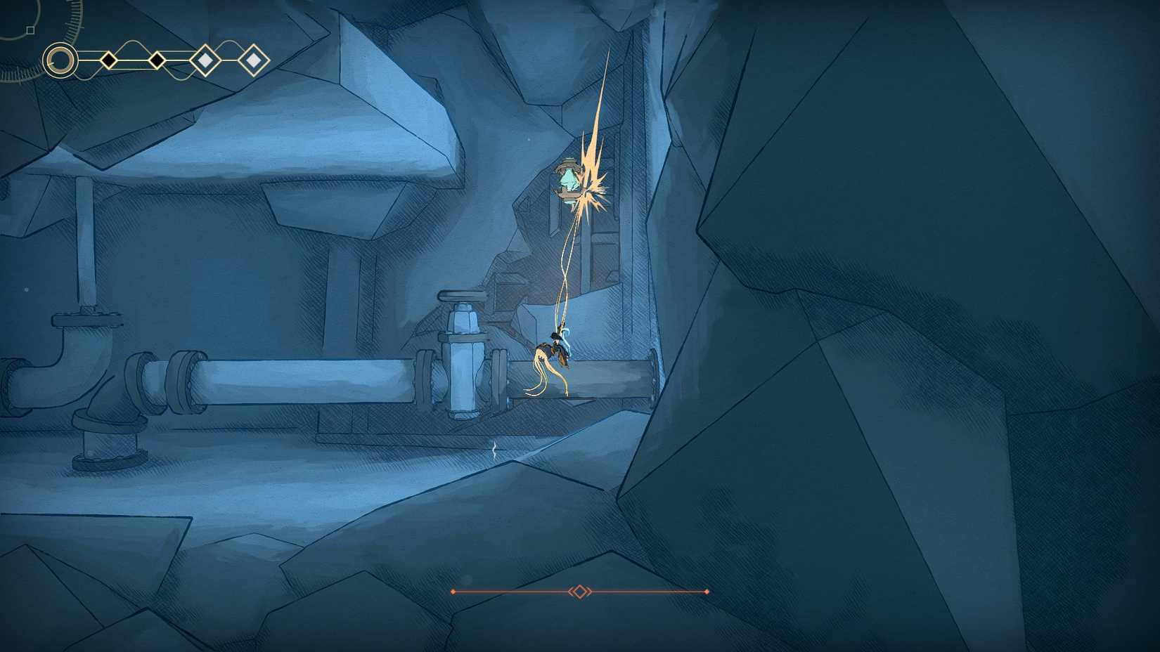 mio-memories-in-orbit-how-get-hairpin-ability-hook-skill-use-floating-green-crystal - how to hook onto green floating crystals