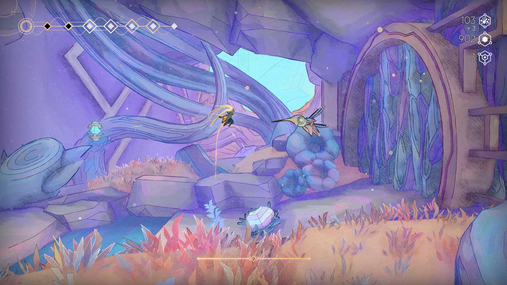 Mio unlocks the blocked elevator battle room