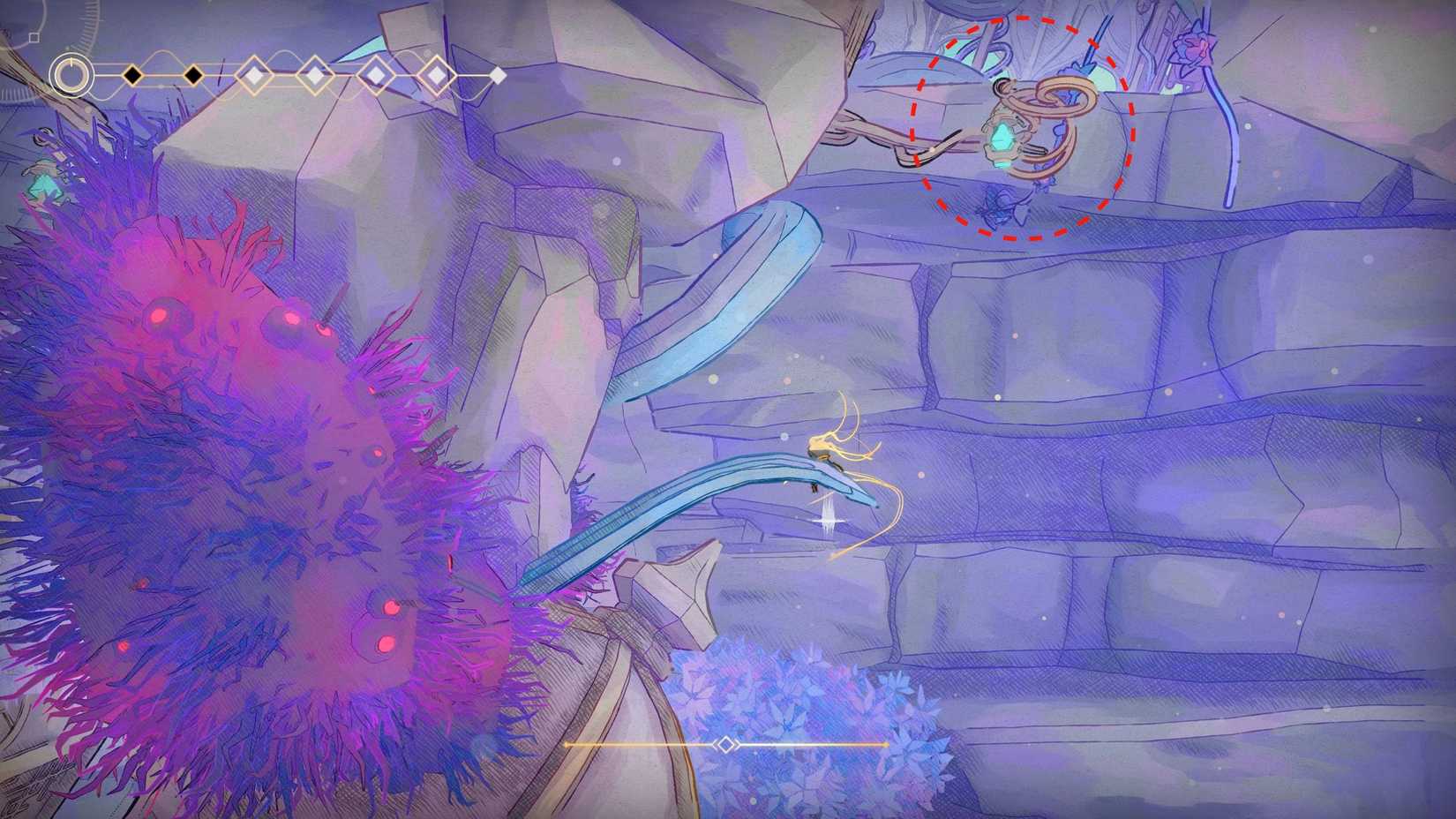 Mio unlocks the blocked elevator going further up