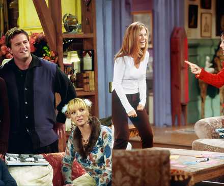 Split image of Friends TV Show