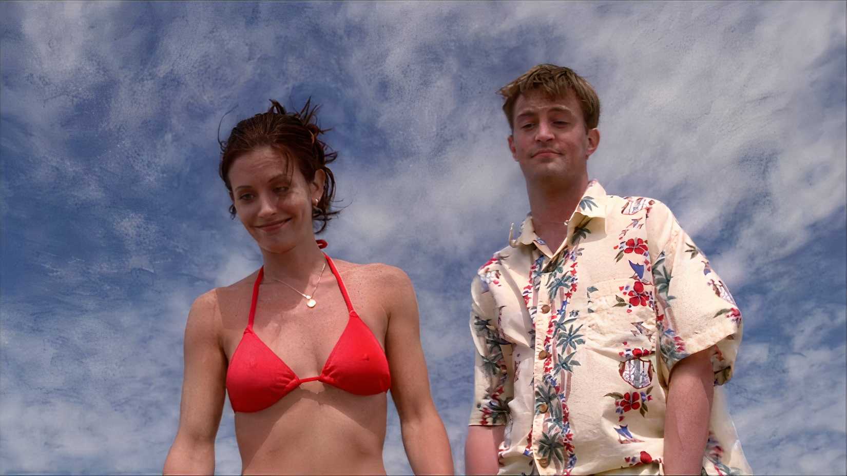 Monica and Chandler in Friends.