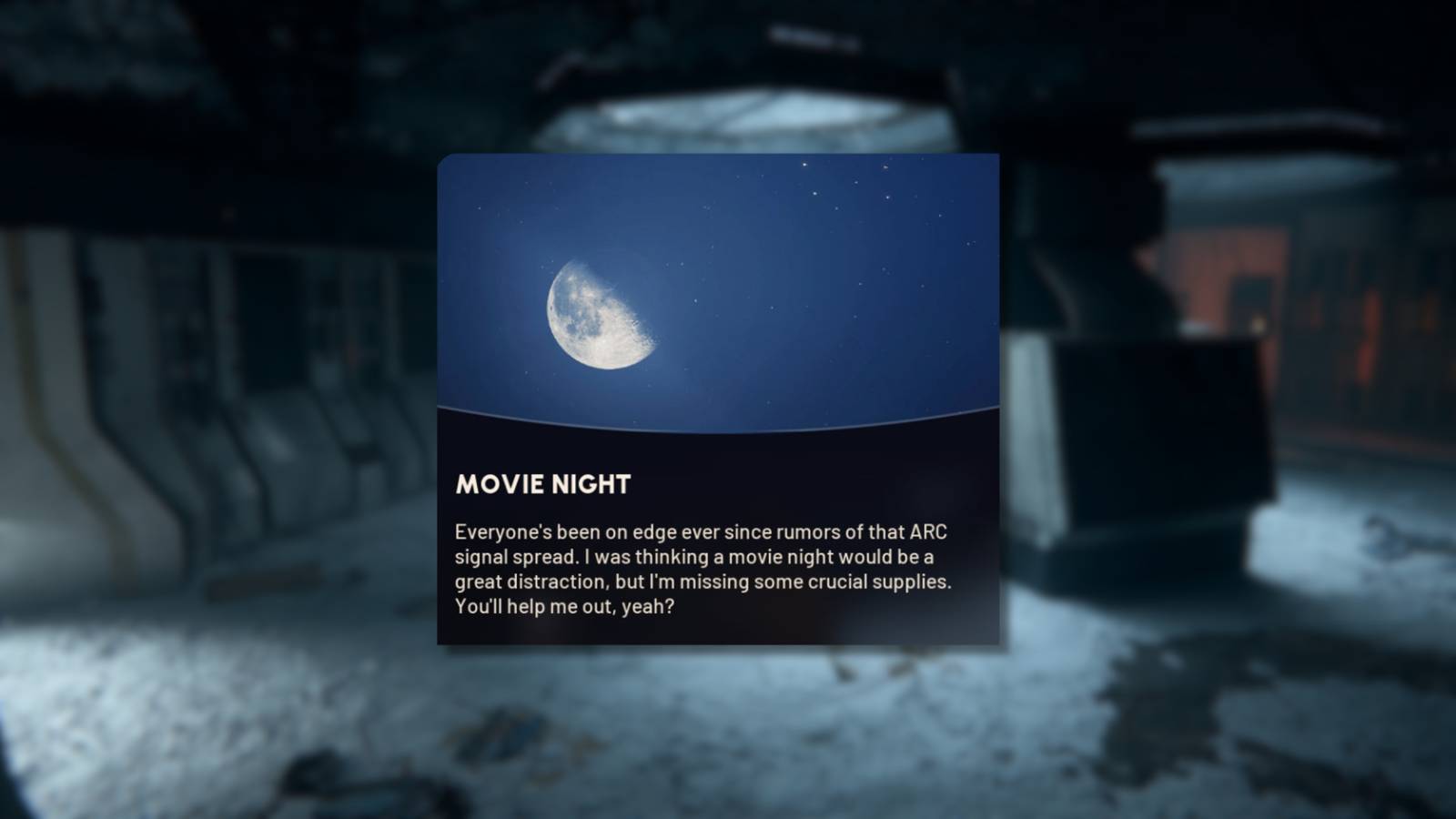 Movie Night Quest ARC Raiders