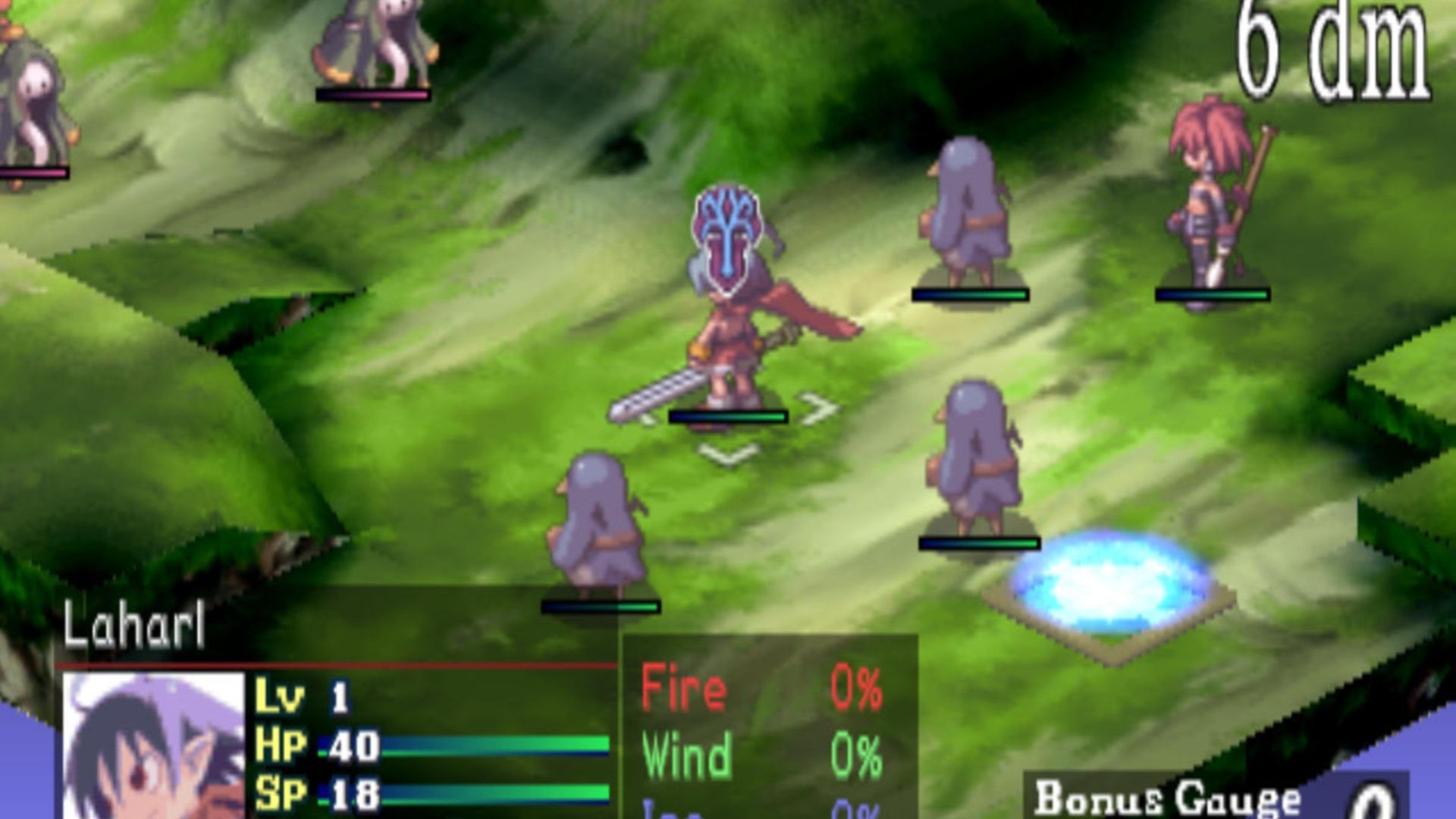 Moving on a grid in Disgaea Hour Of Darkness (2003)