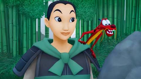 Mulan and Mushu in Kingdom Hearts 2 (2006)
