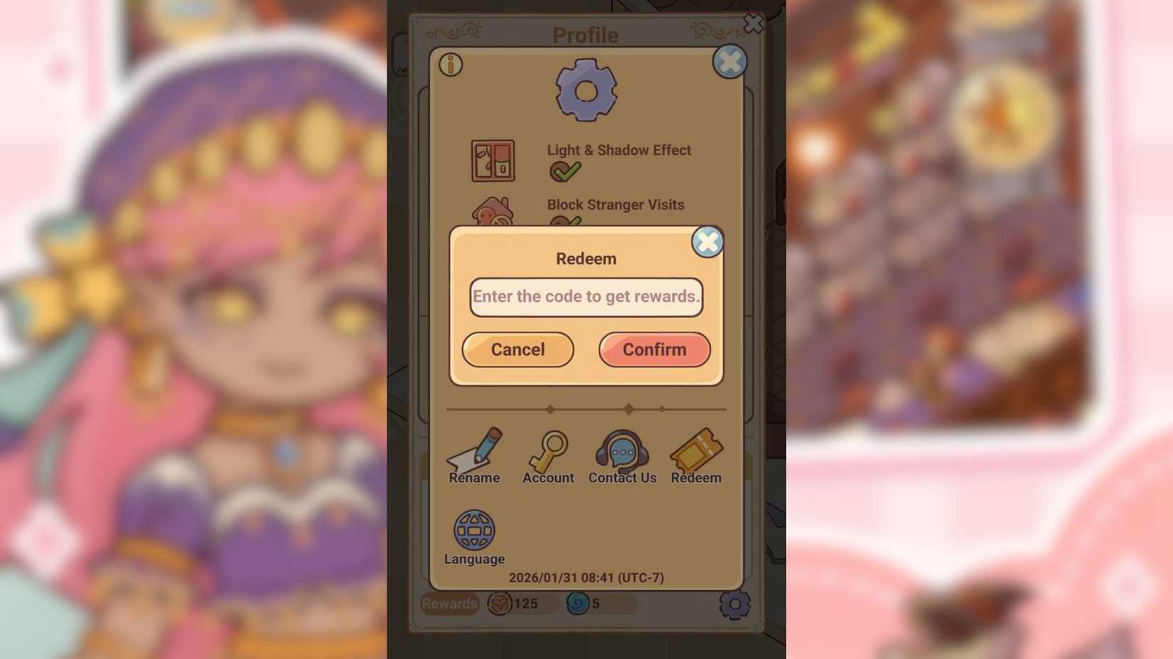 Tab Codes My free time