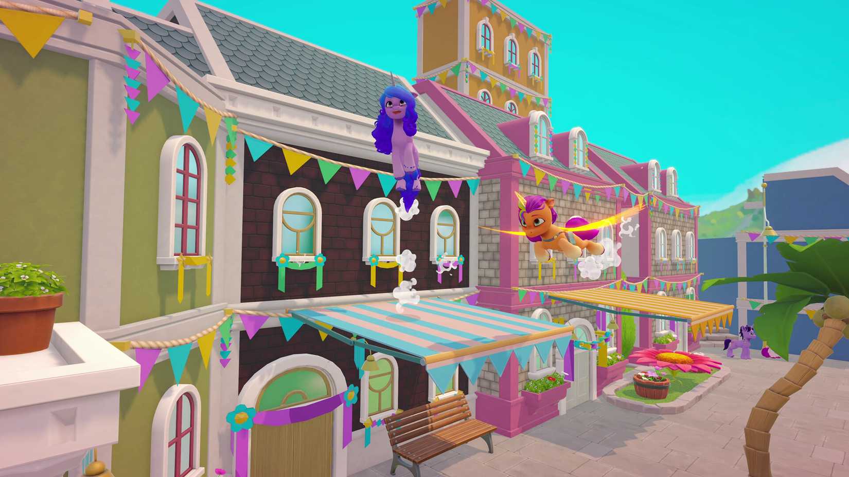 My Little Pony A Zephyr Heights Mystery exploring the town