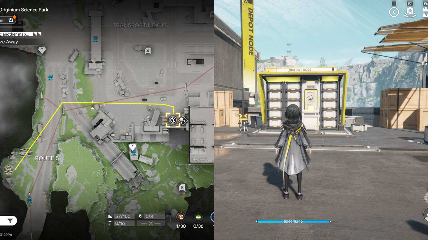 Originium Science Park Depot Node Location In  In Arknights Endfield