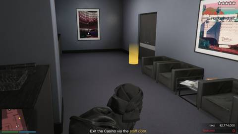 out the way you came in