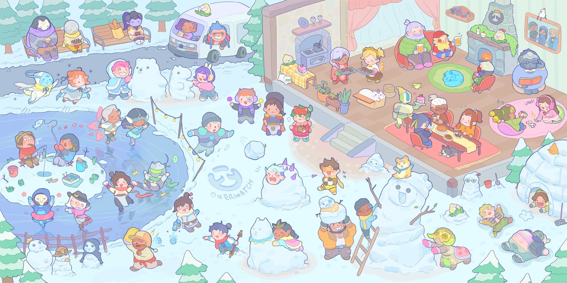 overwatch 2 christmas 2025 cute picture anran teaser