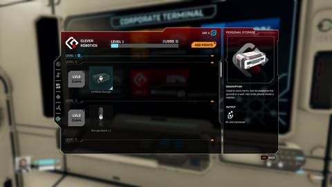 personal storage in starrupture