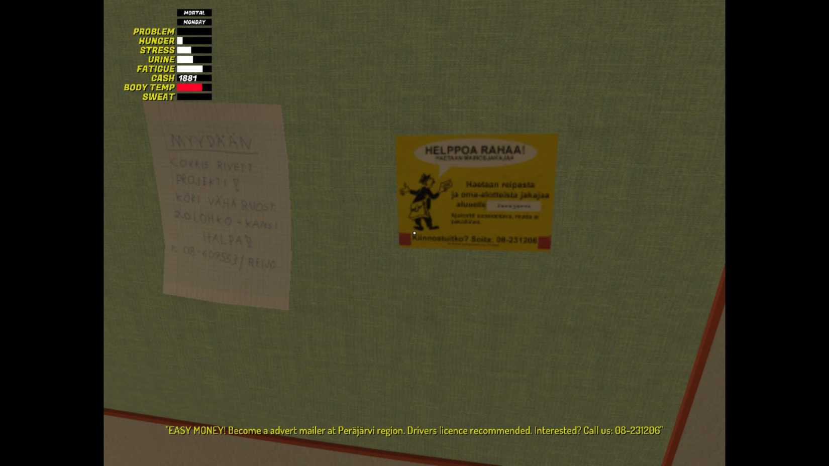 Phone numbers in My Winter Car