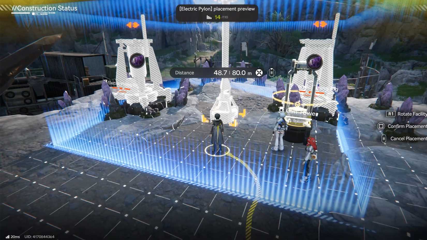 place electric mining rigs on amethyst in arknights endfield