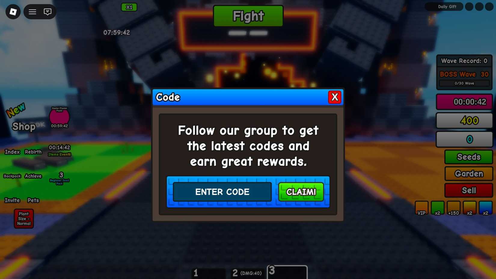 Simulador de Podridão Cerebral em Plantas - a aba de códigos