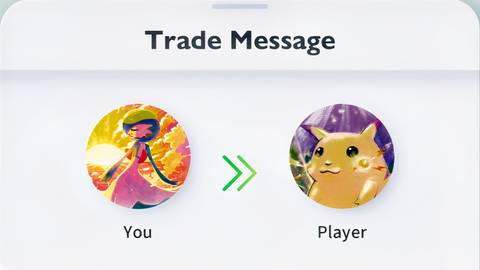 Pokemon TCG Pocket trade message feature