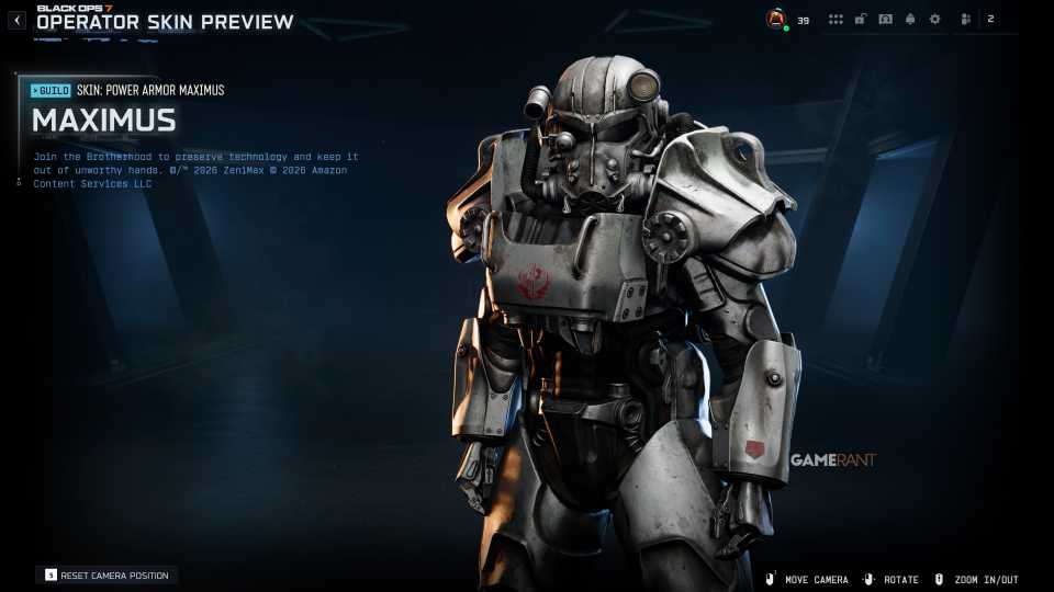 Power Armor Maximus (Operator Skin) - Black Ops 7