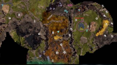 Prism Herb Location in Hill near Sulfur Pits StarRupture