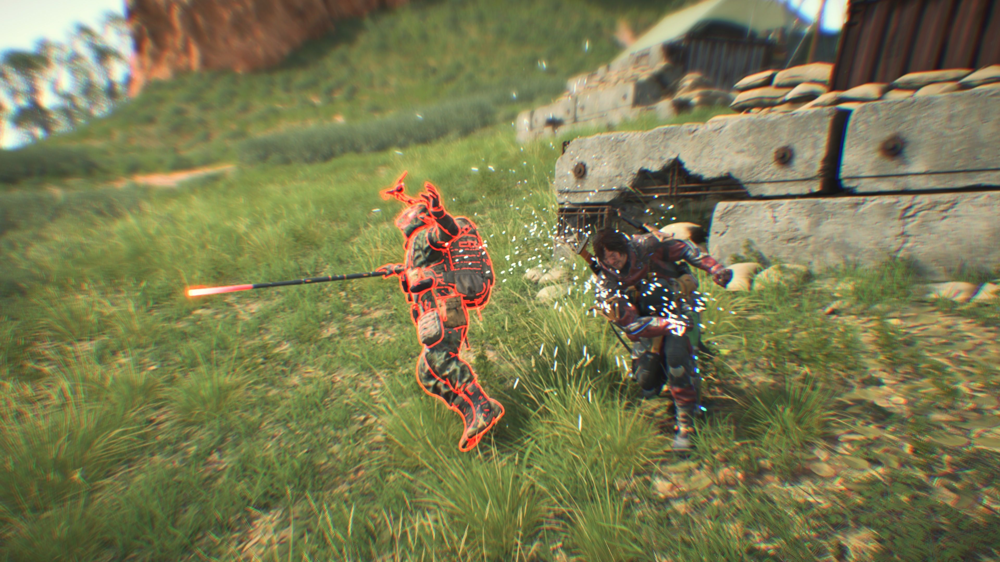 Punching an enemy in Death Stranding 2 On the Beach (2025)