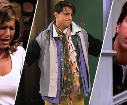 Rachel, Joey, dan Ross dari Friends