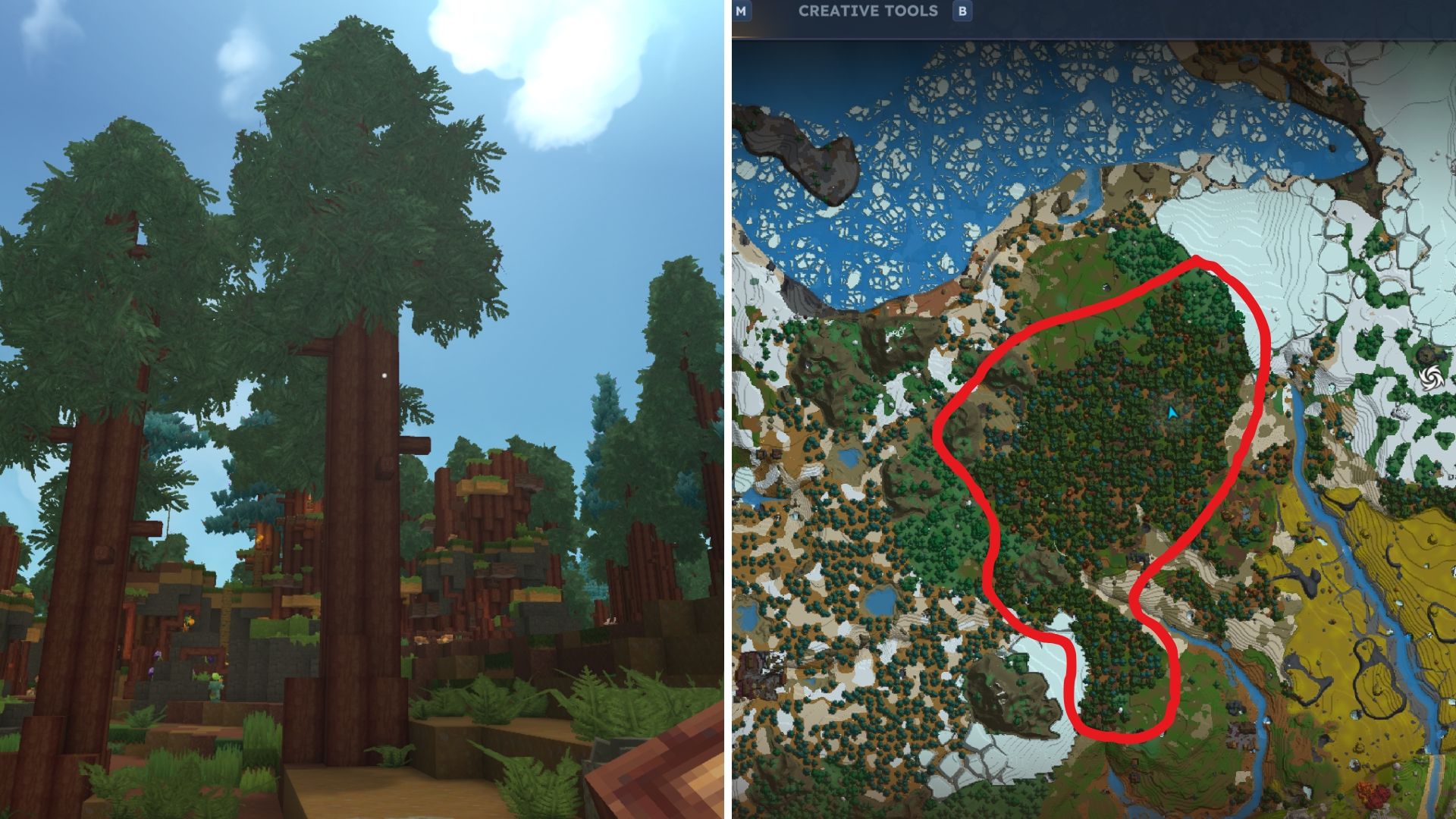 tronco de secuoya Hytale