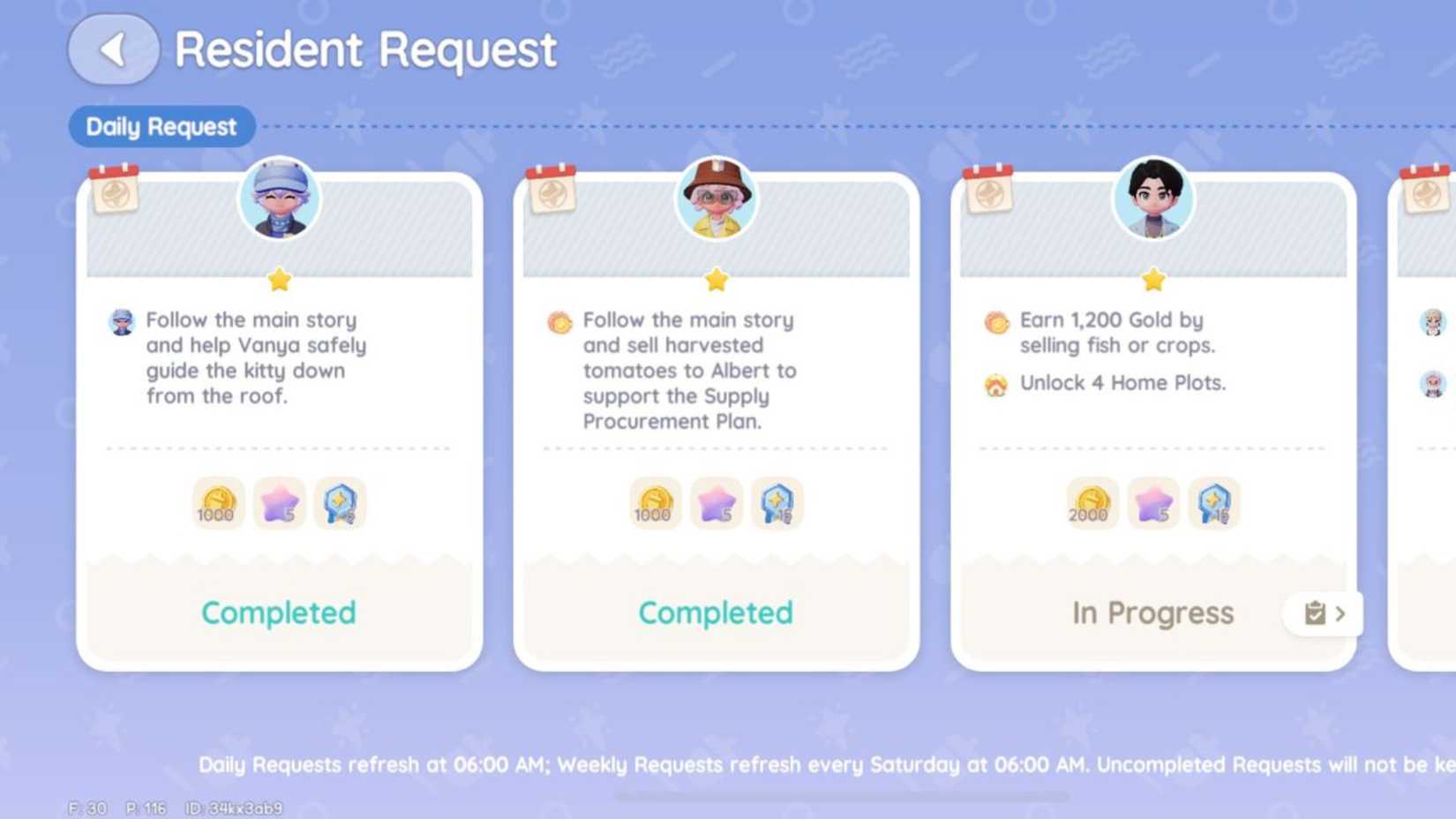 resident requests heartopia