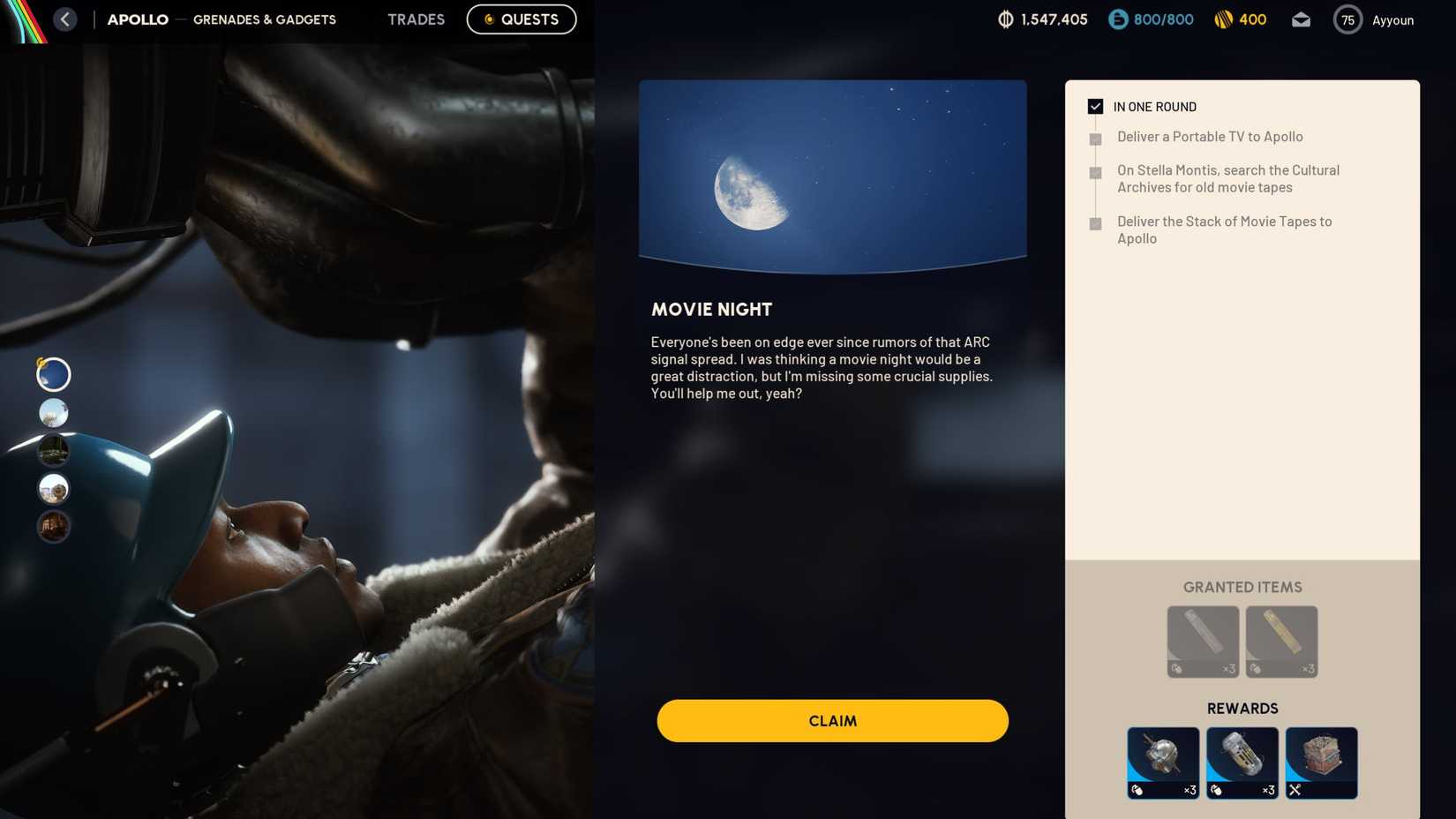 Rewards Movie Night ARC Raiders