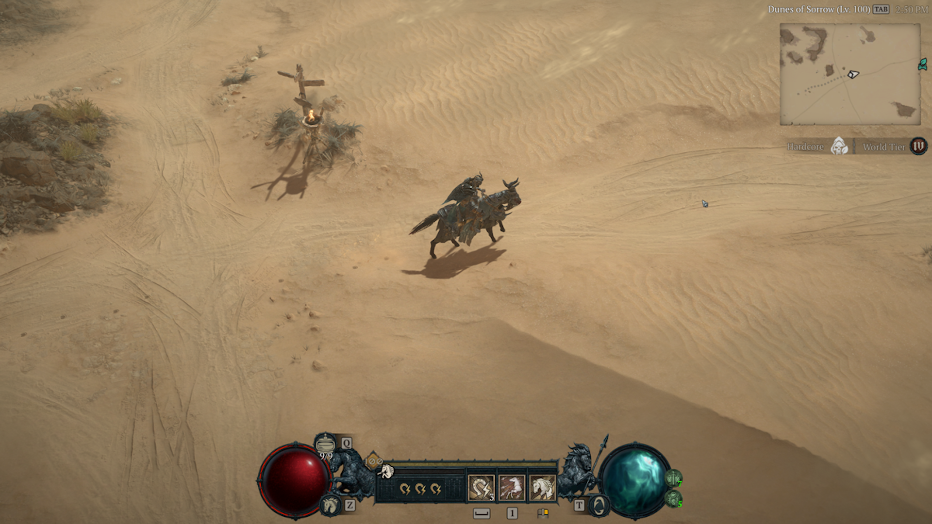 Riding a horse in Diablo 4 (2023)