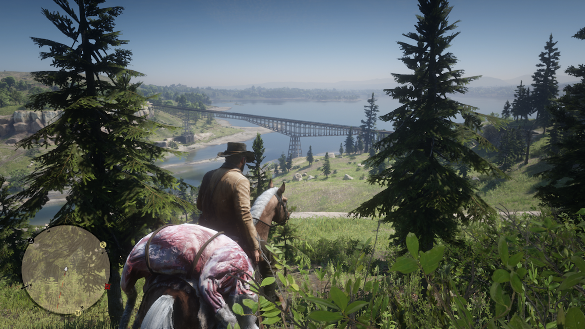 Riding a horse in Red Dead Redemption 2 (2018)