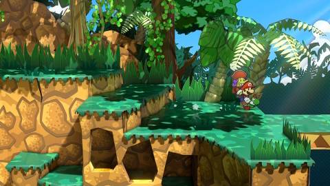 Riding Kid Yoshi in Paper Mario The Thousand-Year Door (2024)