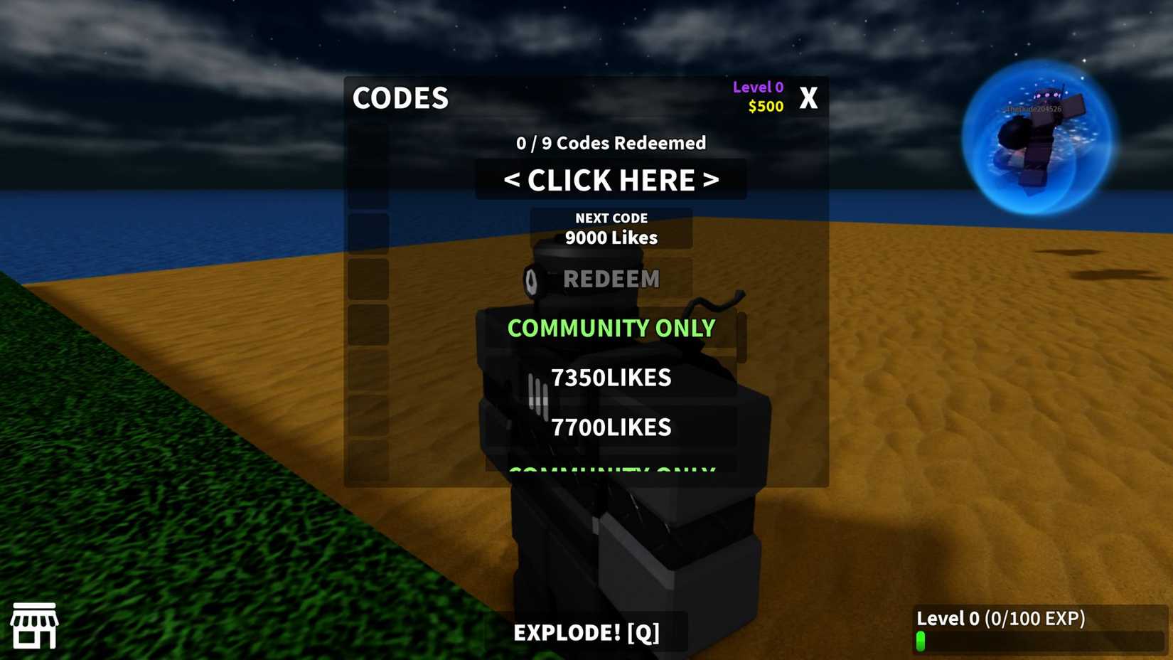 Robots VS Humans tab codes