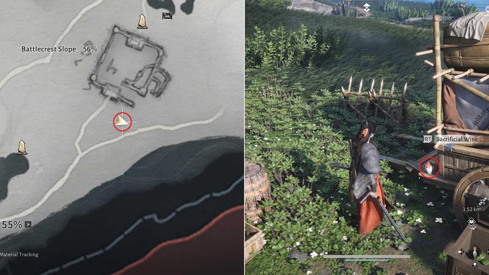 sacrificial wine location 1 in wwm