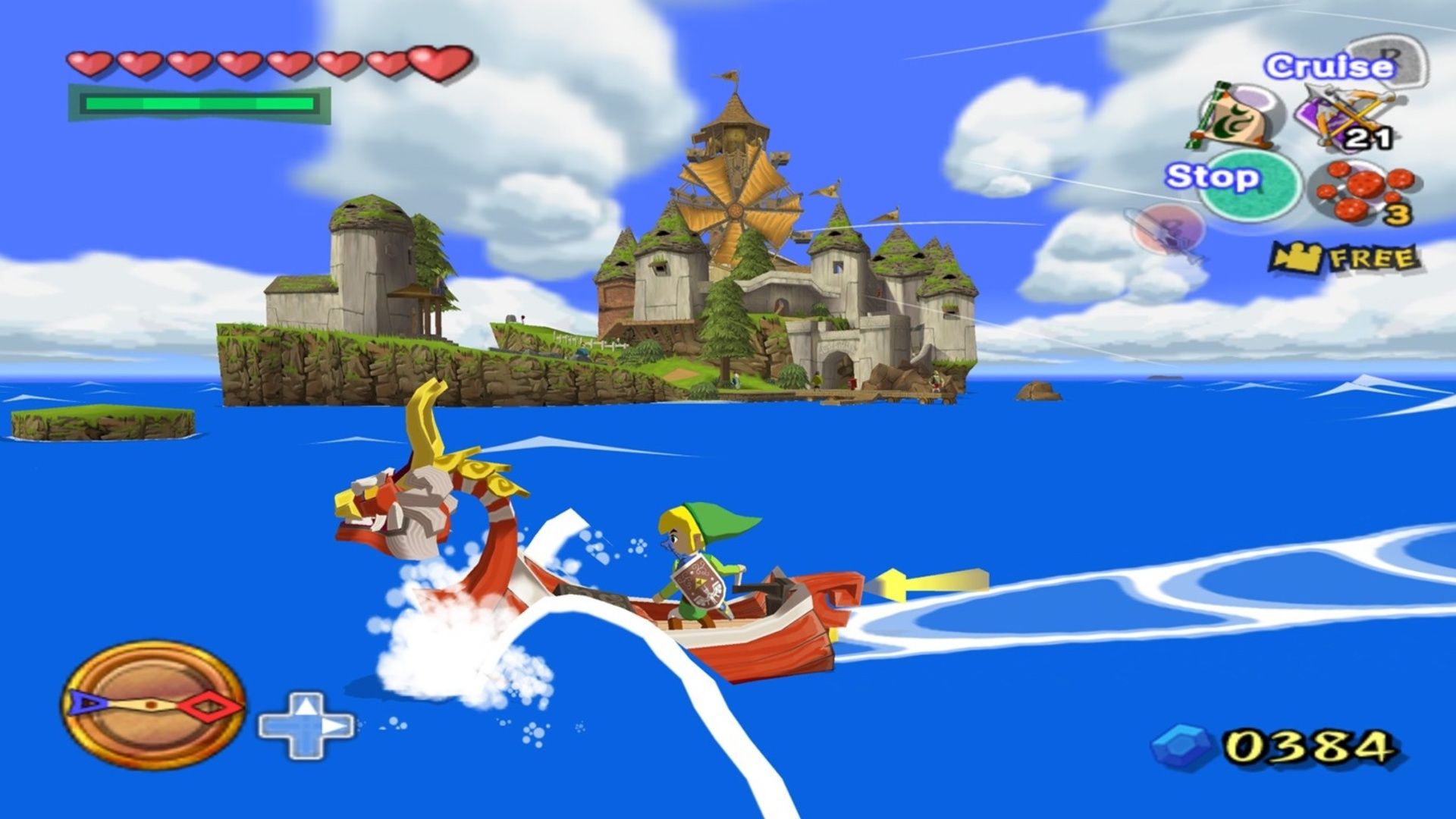 Sailing in The Legend Of Zelda The Wind Waker (2003)
