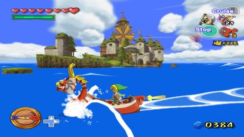 Sailing in The Legend Of Zelda The Wind Waker (2003)