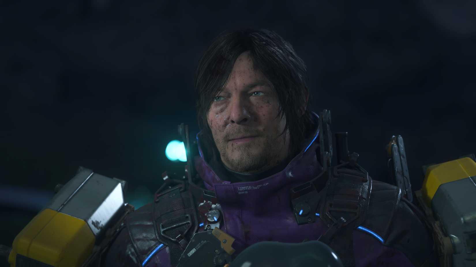 Sam in purple in Death Stranding 2 On The Beach