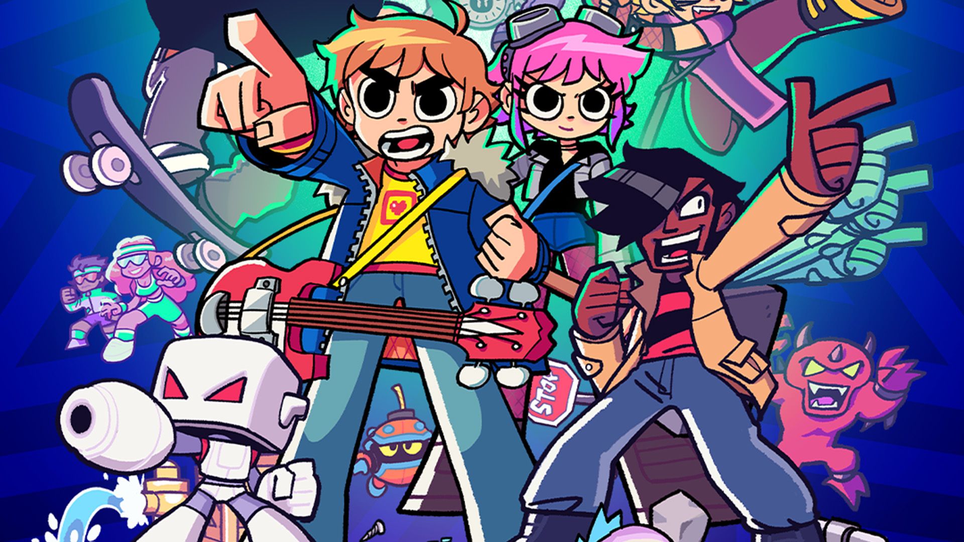 Scott Pilgrim EX character artwork