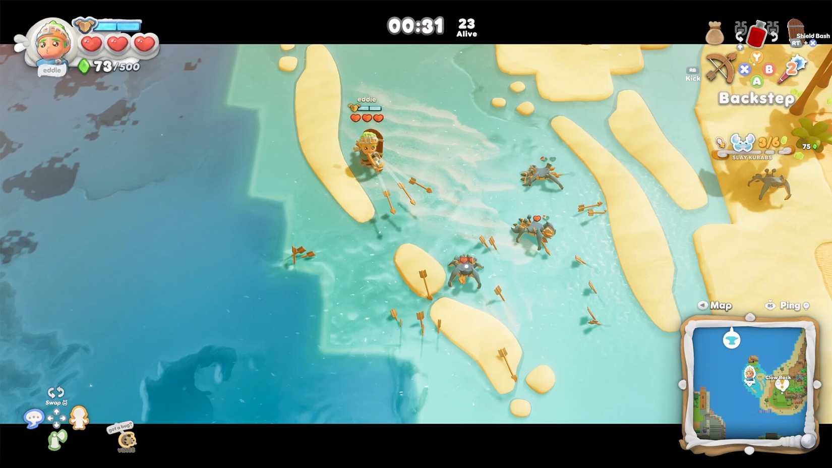 Scramble Knights Royale PvE combat