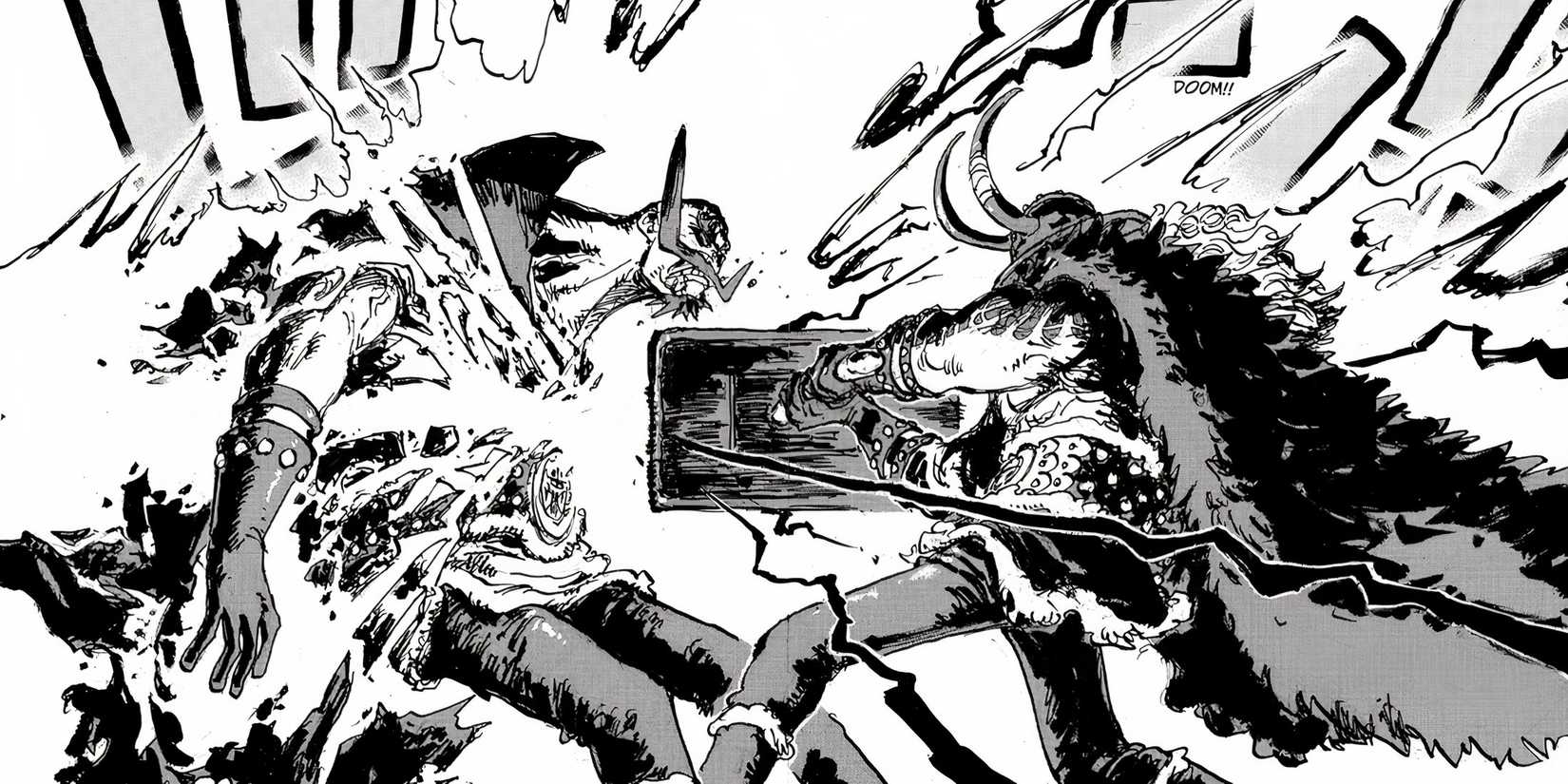 The flashback soon ends in one piece