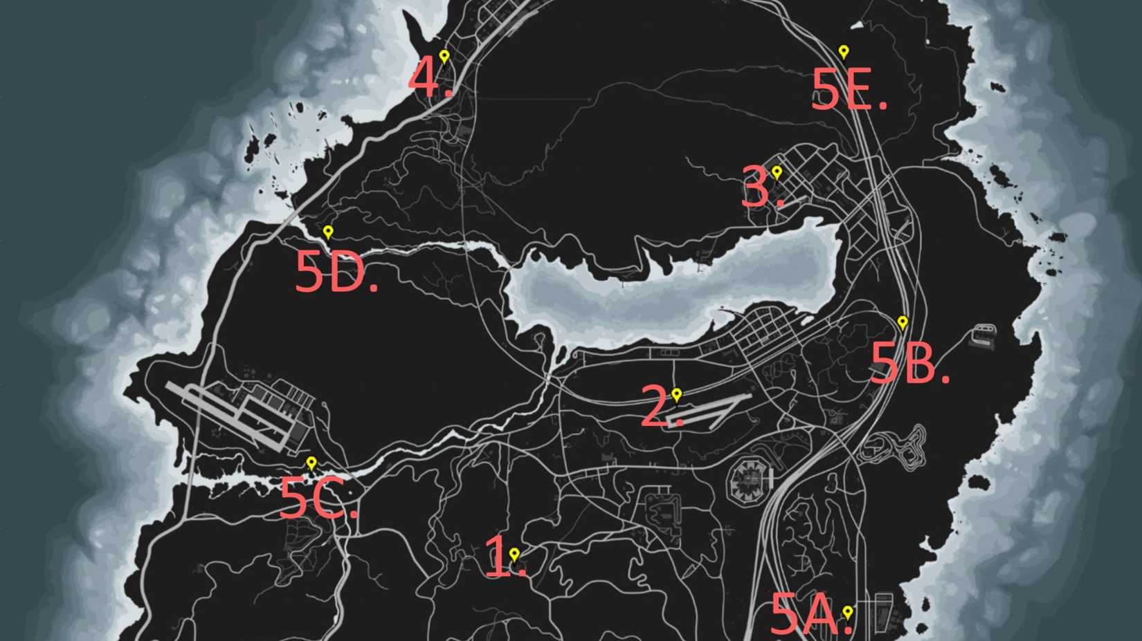 serial killer locations map