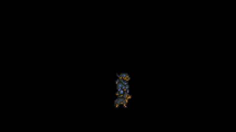 Shadow and his dog in Final Fantasy 6 (SNES)